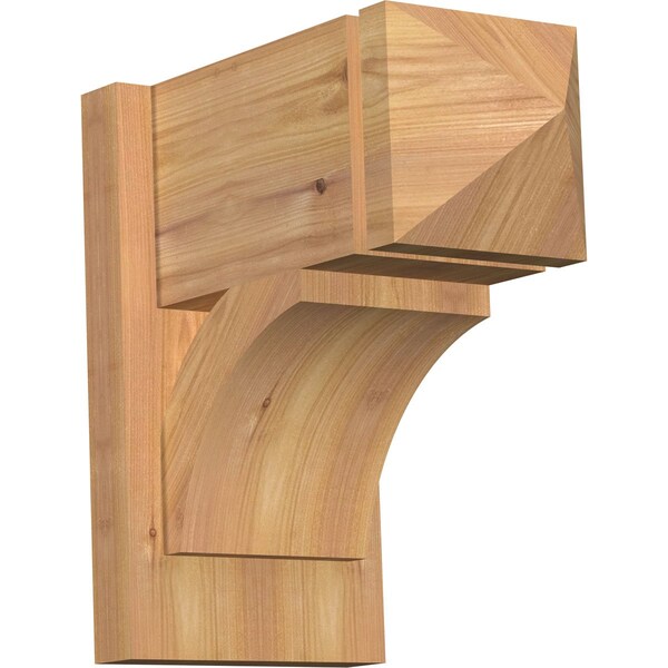 Ekena Millwork Thorton Arts & Crafts Smooth Outlooker, Western Red Cedar, 7 1/2"W x 14"D x 14"H OUT08X14X14THR03SWR - main